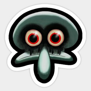 Red Mist Squidward Sticker